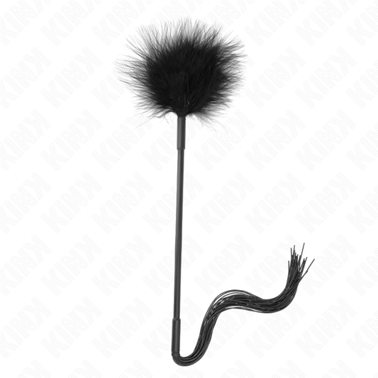KINK - SILICONE WHIP WITH FEATHERS FOR TICKLE 47 CM - My naughty haven #