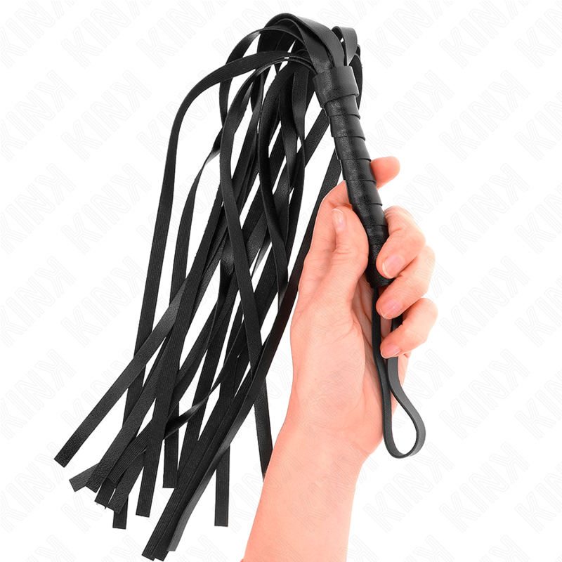 KINK - SIMPLE BLACK WHIP 45 CM - My naughty haven #