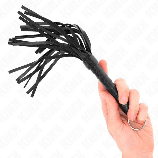 KINK - SIMPLE MINI BLACK WHIP 28 CM - My naughty haven #
