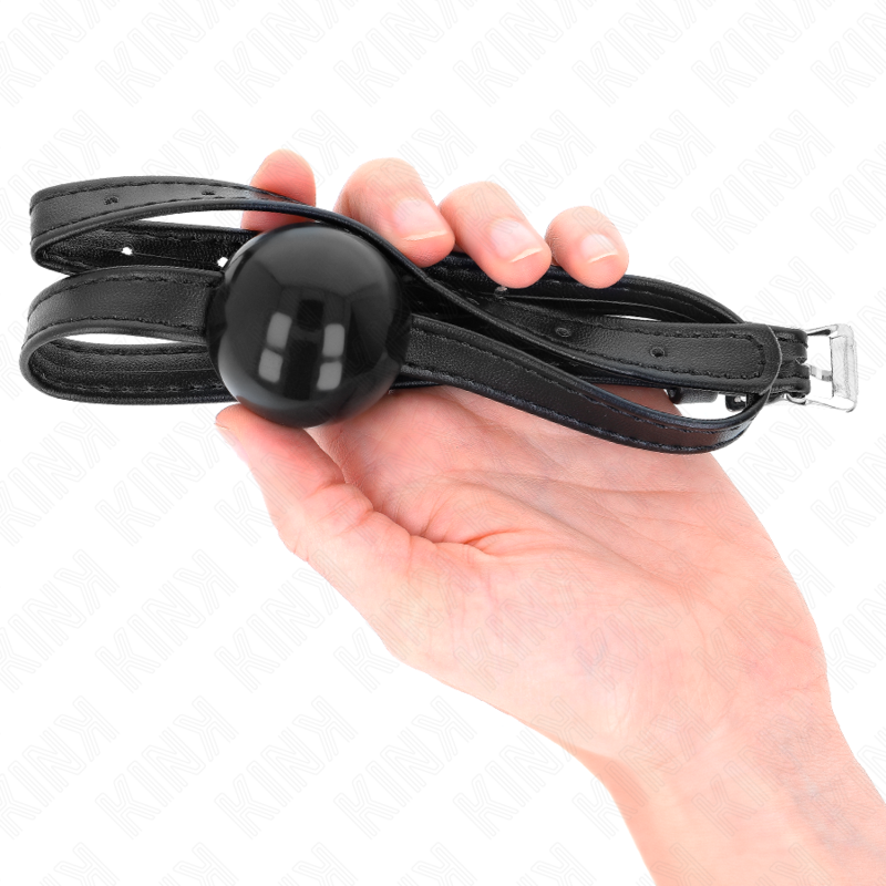 KINK - SMALL SIMPLICITY STRAP BALL 4 CM GAG 60 x 2 CM - My naughty haven #