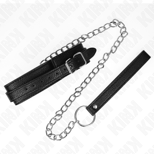 KINK - SNAKE PATTERN NECKLACE WITH LEASH 65 CM - My naughty haven #