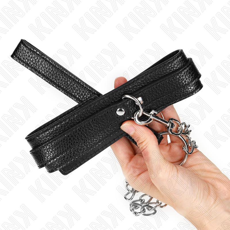 KINK - SNAKE PATTERN NECKLACE WITH LEASH 65 CM - My naughty haven #