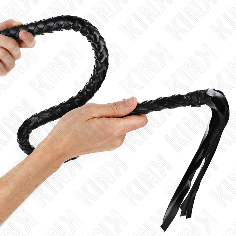 KINK - SNAKE WHIP WITH BLACK HAND RING 65 CM - My naughty haven #