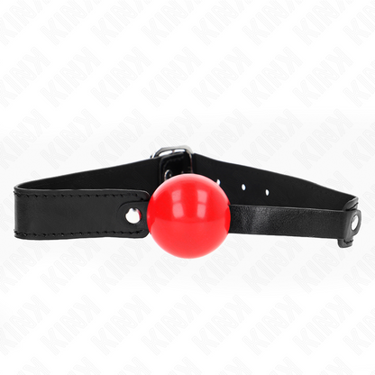 KINK - SOFT TPE BALL 4 CM GAG MODEL 1 66 x 2.5 CM ADJUSTABLE 41-61 CM - My naughty haven #