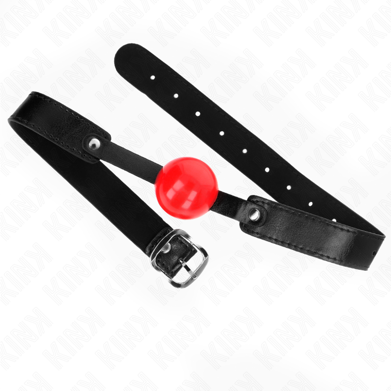 KINK - SOFT TPE BALL 4 CM GAG MODEL 1 66 x 2.5 CM ADJUSTABLE 41-61 CM - My naughty haven #