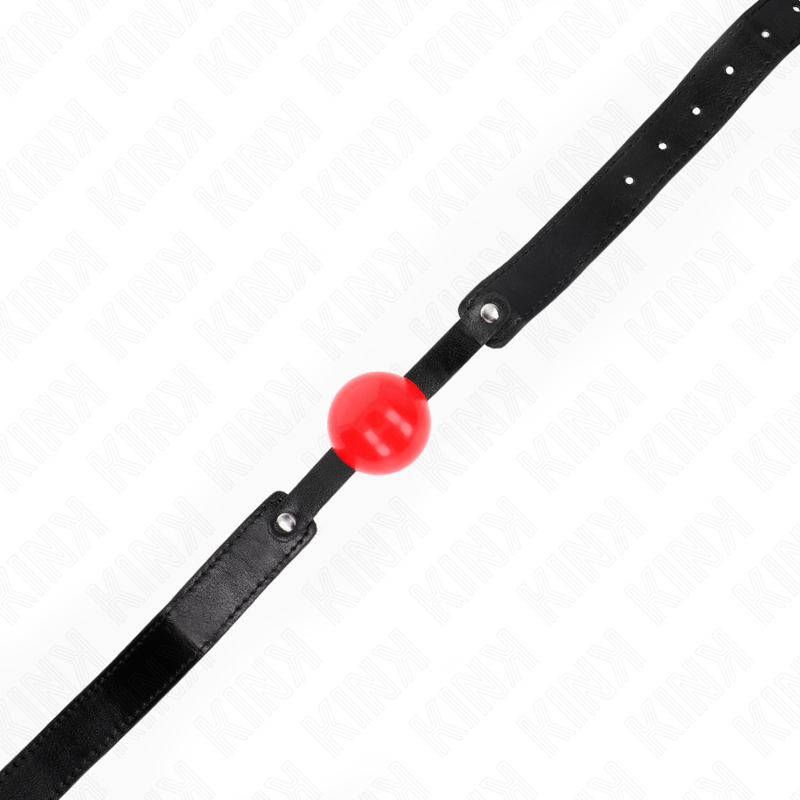 KINK - SOFT TPE BALL 4 CM GAG MODEL 1 66 x 2.5 CM ADJUSTABLE 41-61 CM - My naughty haven #
