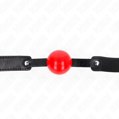 KINK - SOFT TPE BALL 4 CM GAG MODEL 1 66 x 2.5 CM ADJUSTABLE 41-61 CM - My naughty haven #
