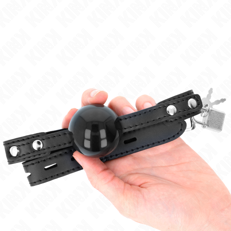 KINK - SOFT TPE BALL 4 CM GAG MODEL 3 60 x 2 CM ADJUSTABLE 37-52 CM - My naughty haven #