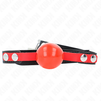 KINK - SOFT TPE BALL 4 CM GAG MODEL 4 60 x 2 CM ADJUSTABLE 37-52 CM - My naughty haven #