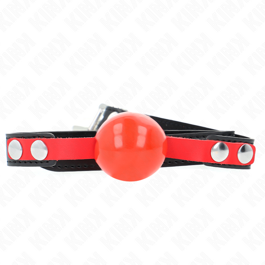 KINK - SOFT TPE BALL 4 CM GAG MODEL 4 60 x 2 CM ADJUSTABLE 37-52 CM - My naughty haven #