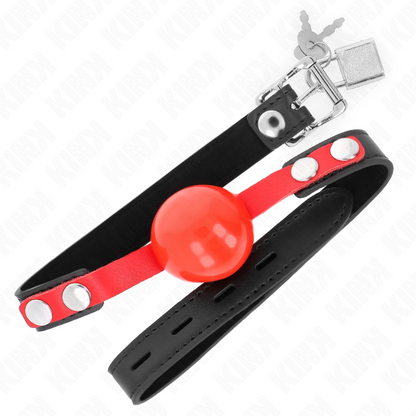 KINK - SOFT TPE BALL 4 CM GAG MODEL 4 60 x 2 CM ADJUSTABLE 37-52 CM - My naughty haven #