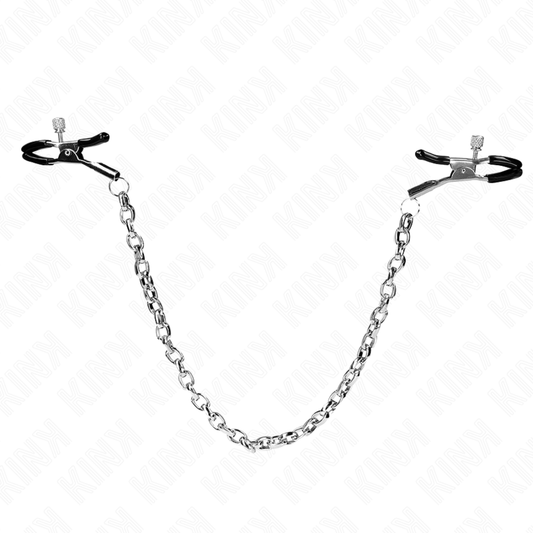 KINK - THICK CHAIN NIPPLE CLAMPS 30 CM - My naughty haven #