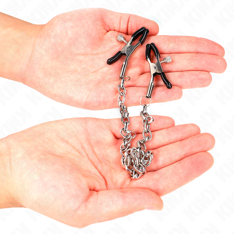 KINK - THICK CHAIN NIPPLE CLAMPS 30 CM - My naughty haven #