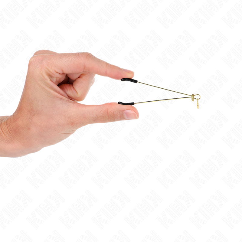 KINK - THIN NIPPLE CLAMPS GOLD 7 CM - My naughty haven #