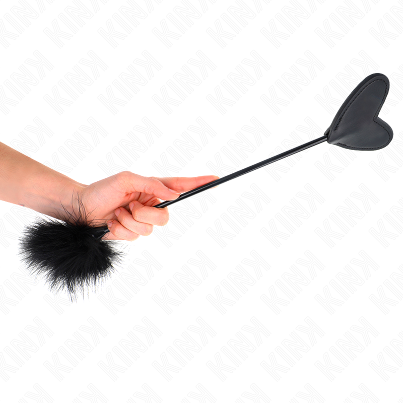 KINK - TICKLE FEATHERS WITH HEART PADDLE 31 CM - My naughty haven #