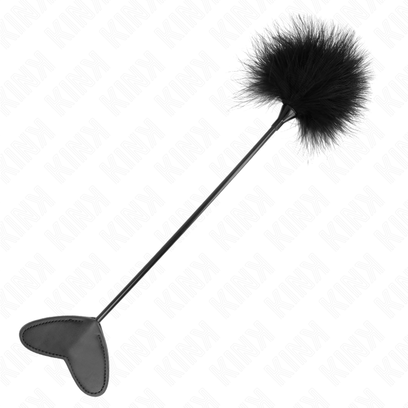 KINK - TICKLE FEATHERS WITH HEART PADDLE 31 CM - My naughty haven #