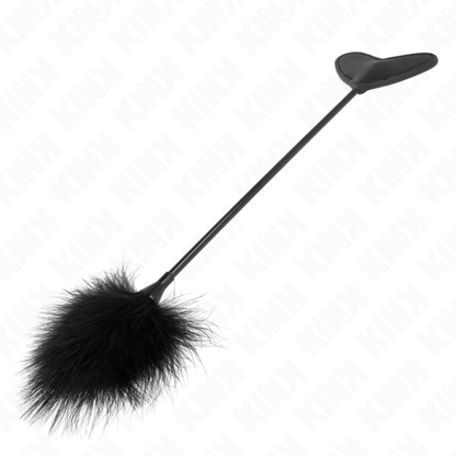 KINK - TICKLE FEATHERS WITH HEART PADDLE 31 CM - My naughty haven #
