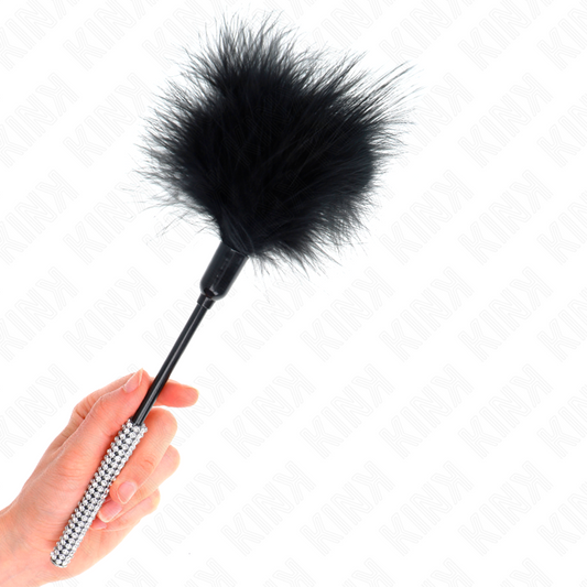 KINK - TICKLE FEATHERS WITH RHINESTONE HANDLE 27 CM - My naughty haven #