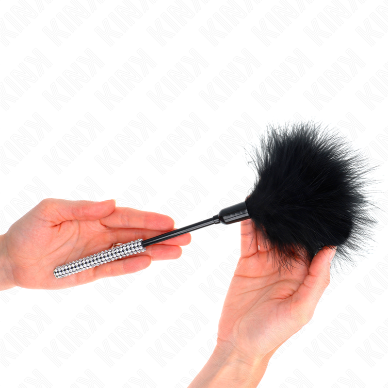 KINK - TICKLE FEATHERS WITH RHINESTONE HANDLE 27 CM - My naughty haven #