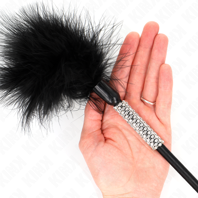 KINK - TICKLE FEATHERS WITH RHINESTONE HANDLE 50 CM - My naughty haven #