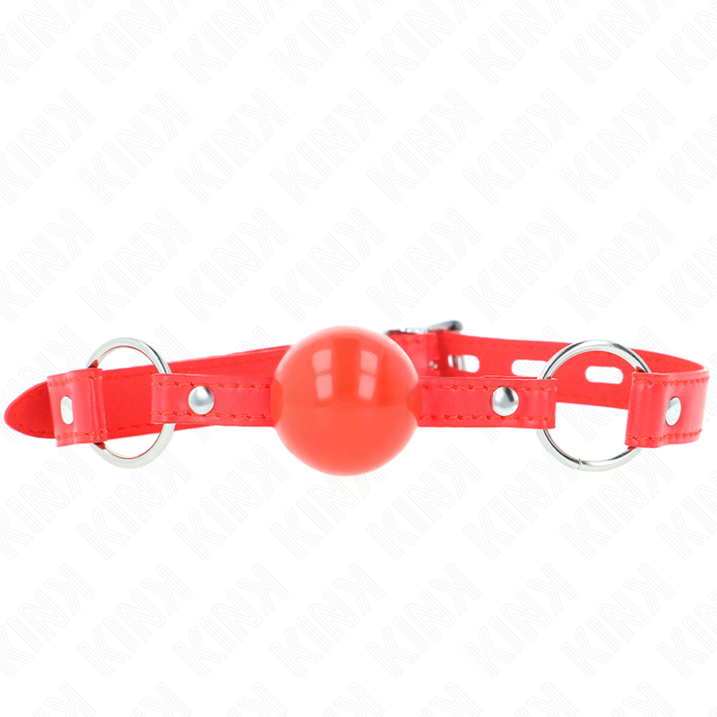 KINK - TPE BALL 4 CM GAG WITH ROJO LOCK 60 x 2 CM - My naughty haven #