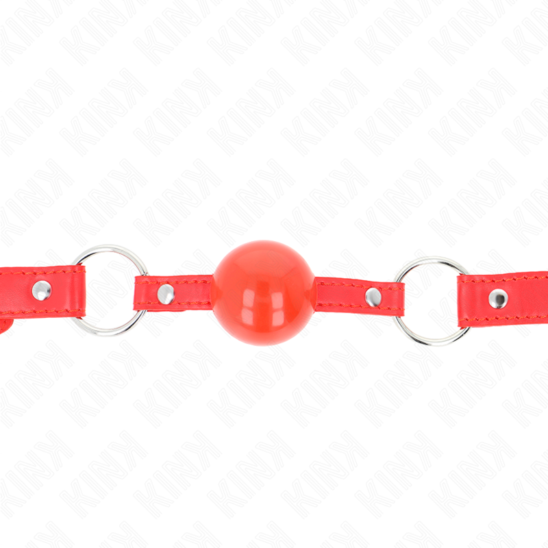 KINK - TPE BALL 4 CM GAG WITH ROJO LOCK 60 x 2 CM - My naughty haven #