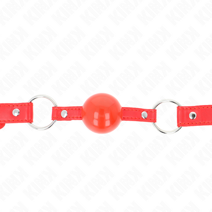 KINK - TPE BALL 4 CM GAG WITH ROJO LOCK 60 x 2 CM - My naughty haven #