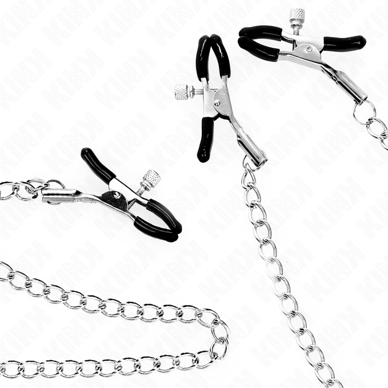 KINK - TRIPLE NIPPLE AND CLIT CLAMPS WITH CHAIN MODEL 0 - My naughty haven #
