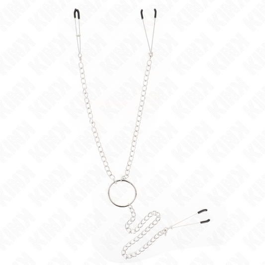KINK - TRIPLE NIPPLE AND CLIT CLAMPS WITH CHAIN MODEL 1 - My naughty haven #