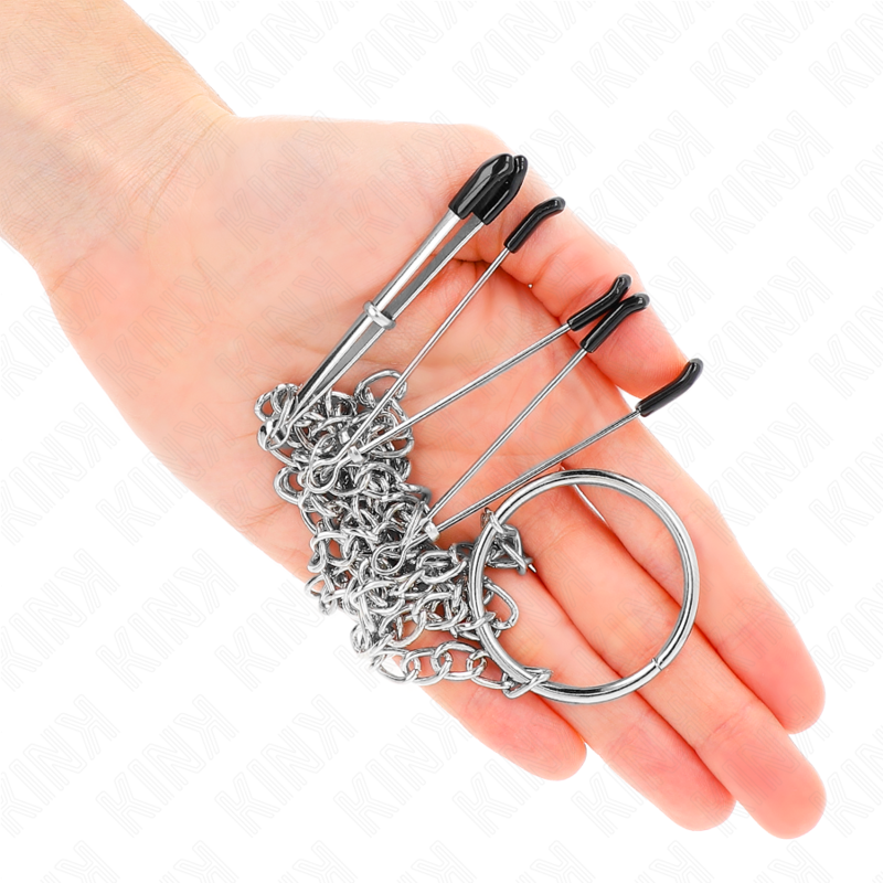 KINK - TRIPLE NIPPLE AND CLIT CLAMPS WITH CHAIN MODEL 1 - My naughty haven #
