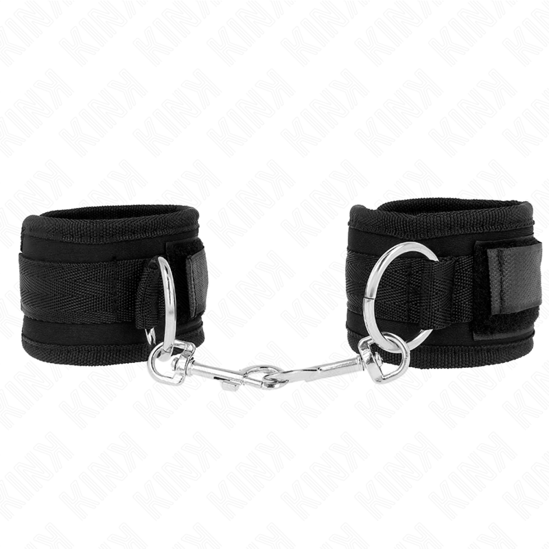 KINK - WRIST RESTRAINTS BLACK ADJUSTABLE 18-35 CM X 6 CM - My naughty haven #