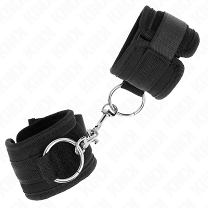 KINK - WRIST RESTRAINTS BLACK ADJUSTABLE 18-35 CM X 6 CM - My naughty haven #