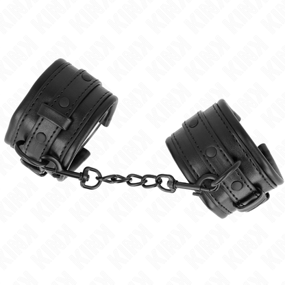 KINK - WRIST RESTRAINTS BLACK ADJUSTABLE 20-30 CM X 6 CM - My naughty haven #