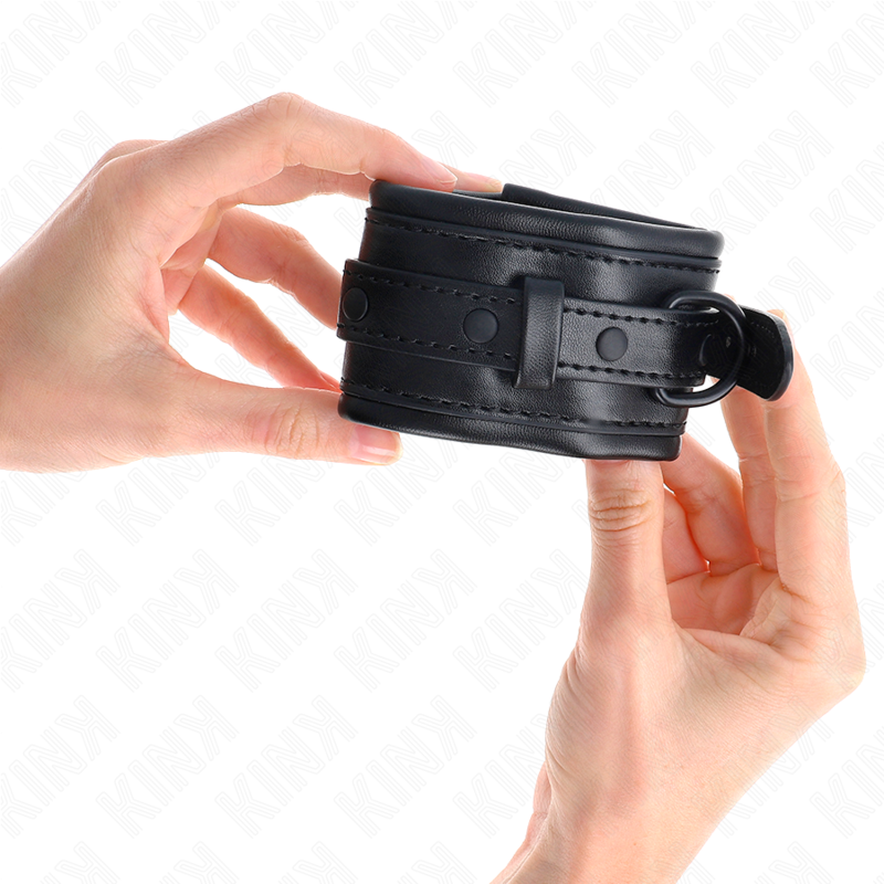 KINK - WRIST RESTRAINTS BLACK ADJUSTABLE 20-30 CM X 6 CM - My naughty haven #