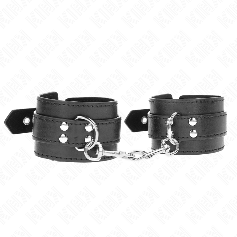 KINK - WRIST RESTRAINTS WITH STUDS 35 X 6 CM - My naughty haven #