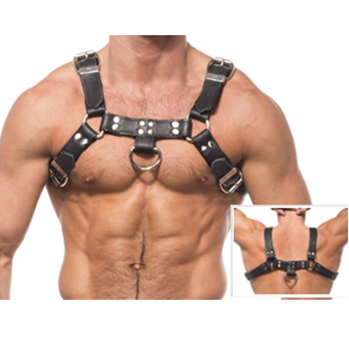 LEATHER BODY - CHAIN HARNESS III - My naughty haven #