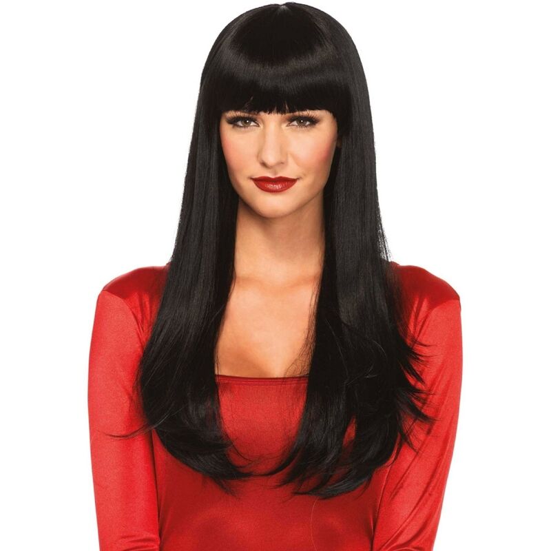 LEG AVENUE - BANGIN LONG STRAIGHT WIG BLACK - My naughty haven #