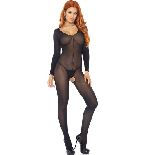 LEG AVENUE - BODYSTOCKING LONG SLEEVE BLACK - My naughty haven #