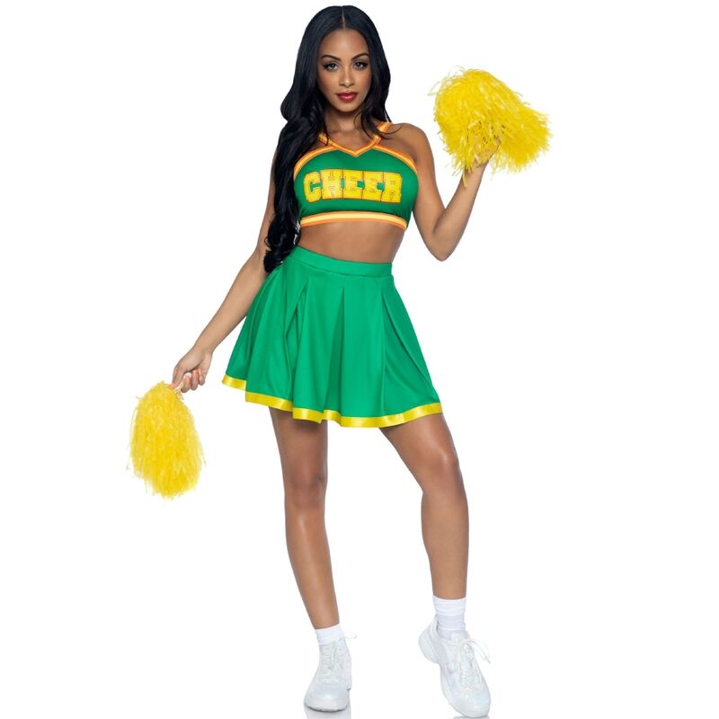 LEG AVENUE - COSTUME CHEERLEADER GREEN M/L - My naughty haven #