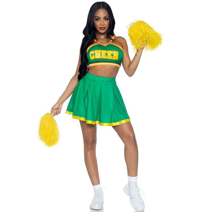 LEG AVENUE - COSTUME CHEERLEADER GREEN S/M - My naughty haven #