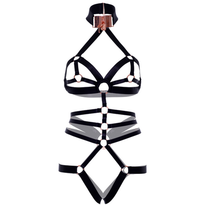 LEG AVENUE - CROTCHLESS ELASTIC BODY HARNESS - My naughty haven #