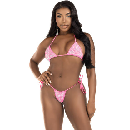 LEG AVENUE - DIAMONDS BIKINI BLUE - My naughty haven #