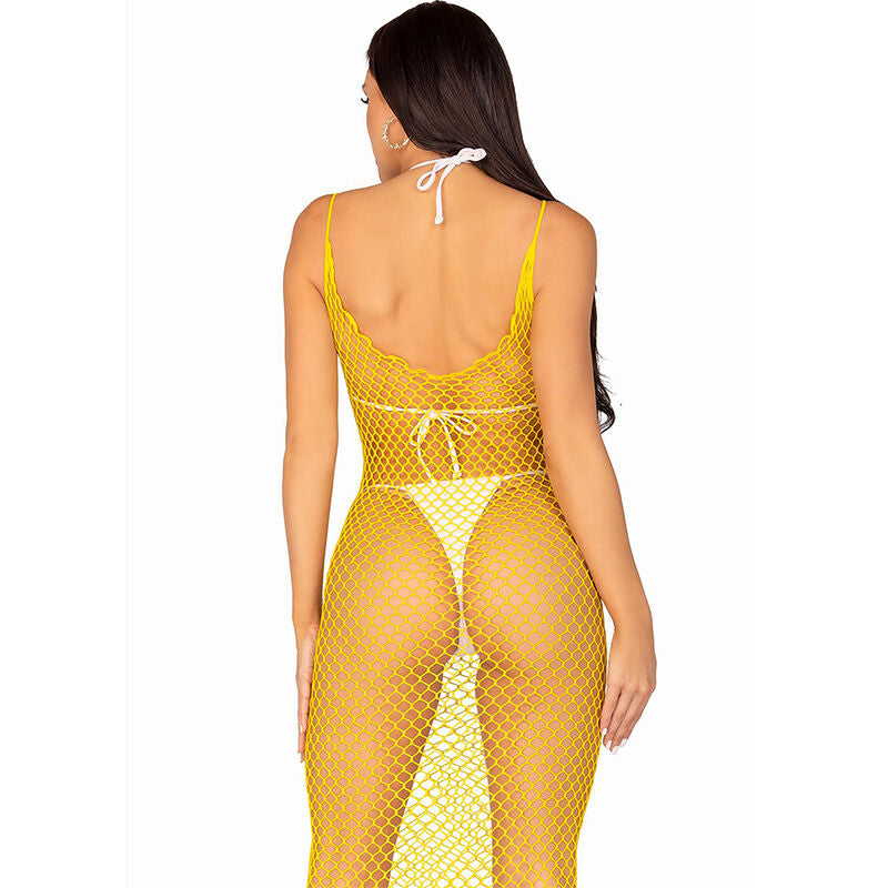 LEG AVENUE - LONG NET DRESS FUCHSIA ONE SIZE - My naughty haven #