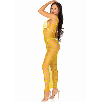 LEG AVENUE - LONG NET DRESS FUCHSIA ONE SIZE - My naughty haven #