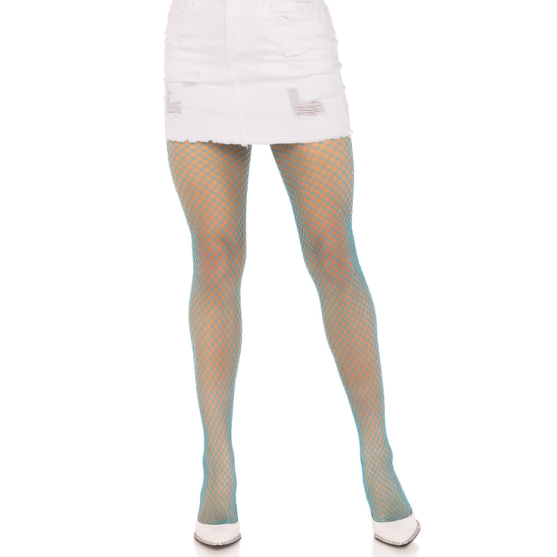 LEG AVENUE - LYCRA FISHNNET PANTYHOSE BLUE - My naughty haven #