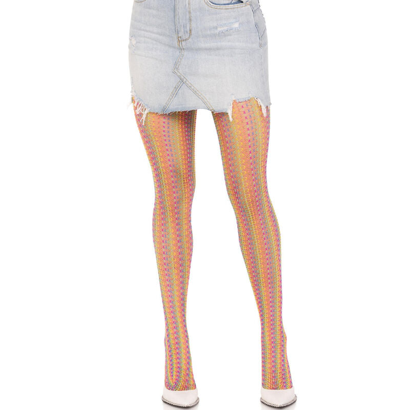 LEG AVENUE - MULTICOLOR CROCHET STOCKINGS - My naughty haven #