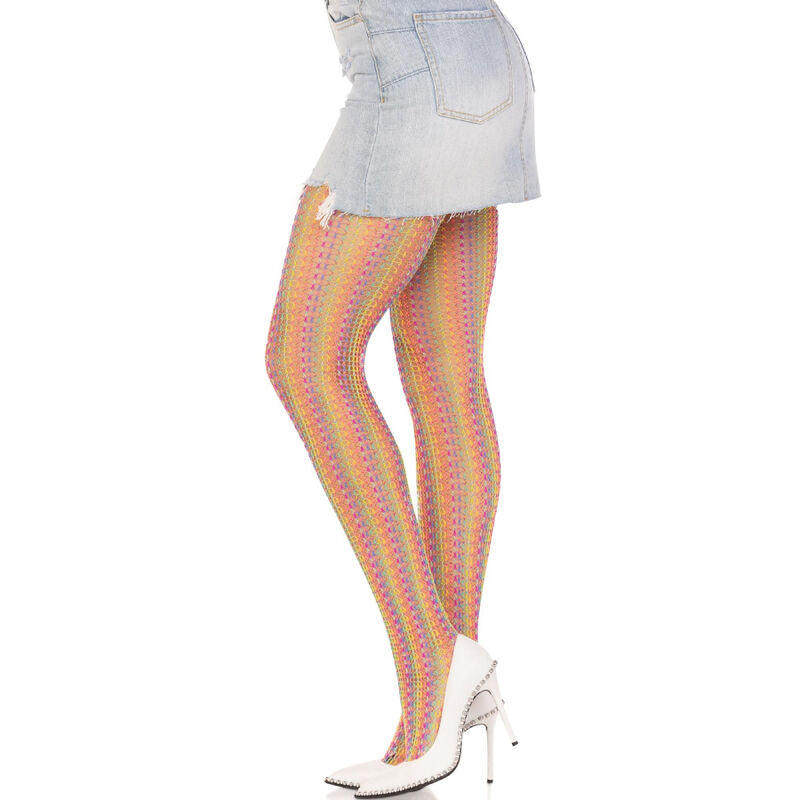 LEG AVENUE - MULTICOLOR CROCHET STOCKINGS - My naughty haven #