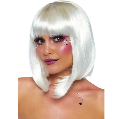 LEG AVENUE - PHOSPHORESCENT BOB CUT WIG WHITE - My naughty haven #