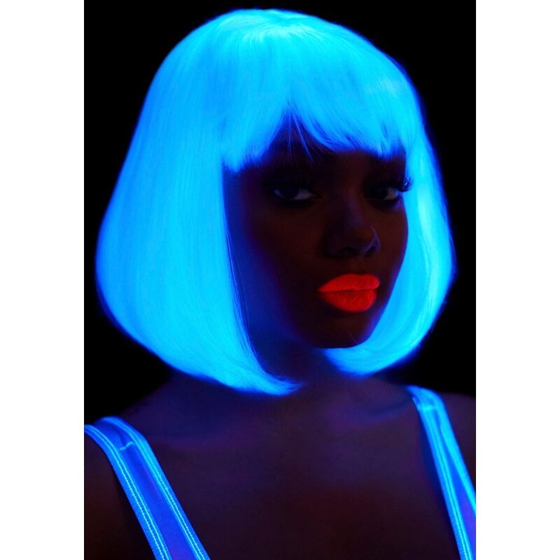 LEG AVENUE - PHOSPHORESCENT BOB CUT WIG WHITE - My naughty haven #