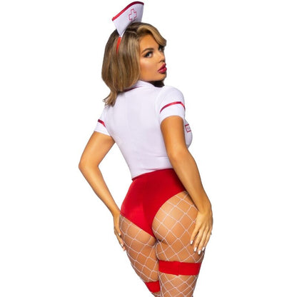 LEG AVENUE - SEXY NURSE COSTUME RED/WHITE M - My naughty haven #